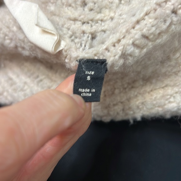 Sleeping on Snow Anthropologie sweater cardigan cream sz S - Picture 4 of 6